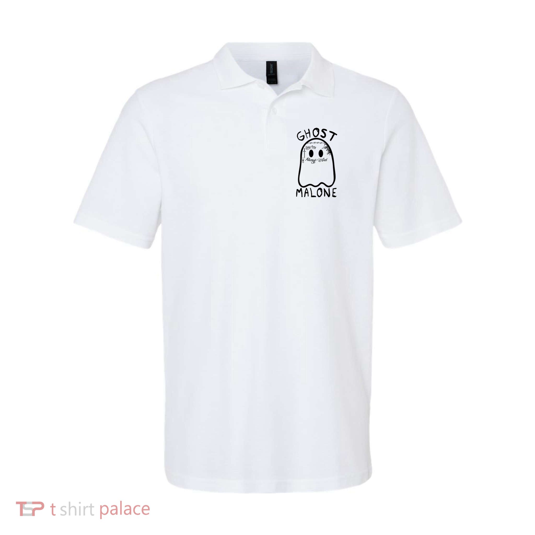 Ghost Malone Funny Halloween Parody Softstyle Adult Sport Polo