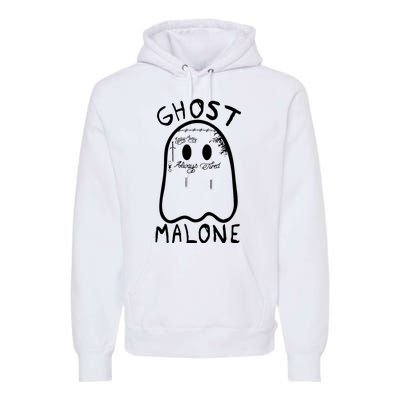 Ghost Malone Funny Halloween Parody Premium Hoodie