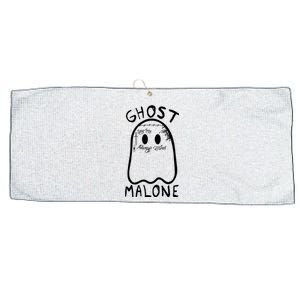 Ghost Malone Funny Halloween Parody Large Microfiber Waffle Golf Towel