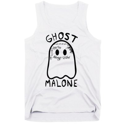 Ghost Malone Funny Halloween Parody Tank Top