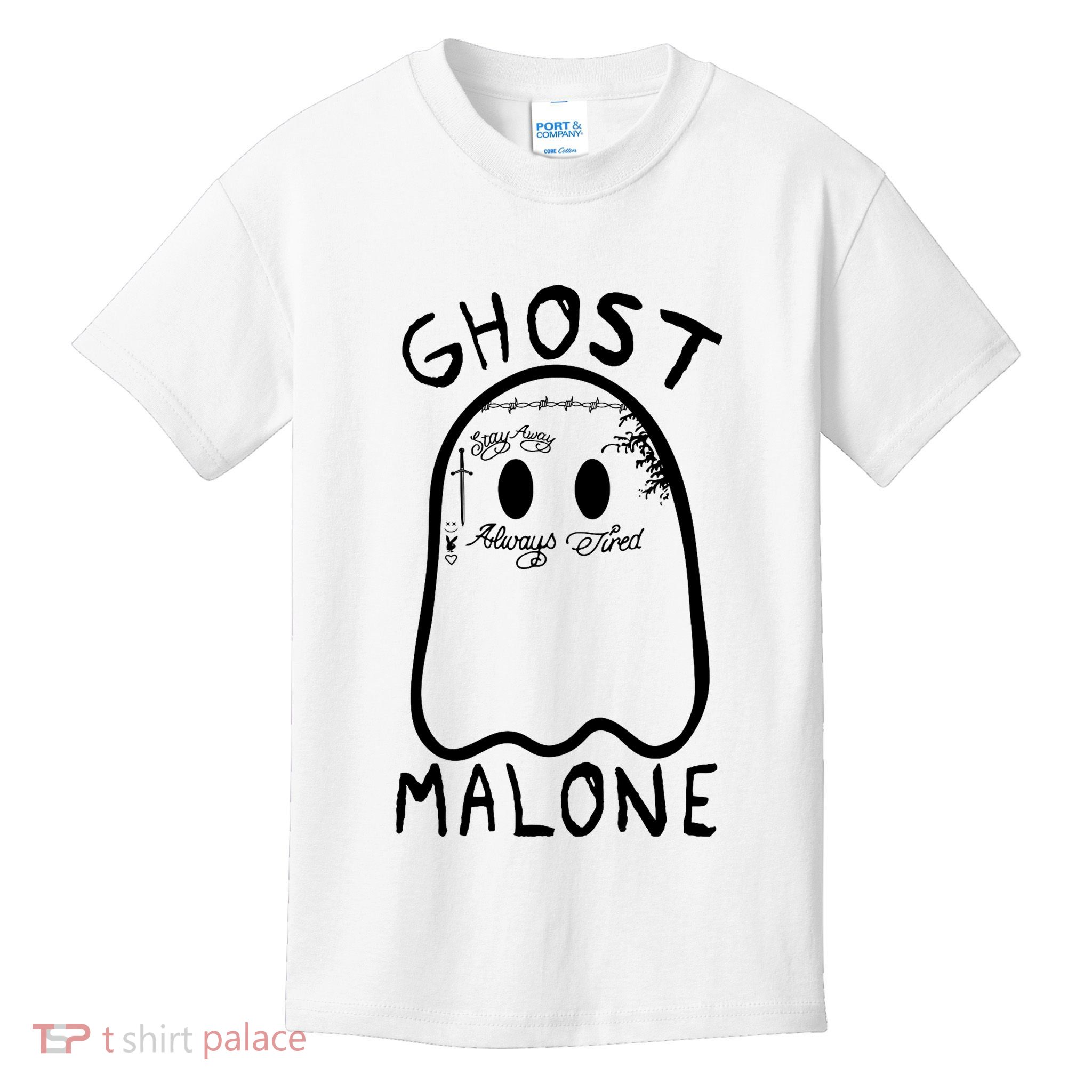 Ghost Malone Funny Halloween Parody Kids T-Shirt