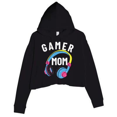 Gamer Mom For Mom Who Loves Gaming And Video Games Christmas Gift Crop Fleece Hoodie