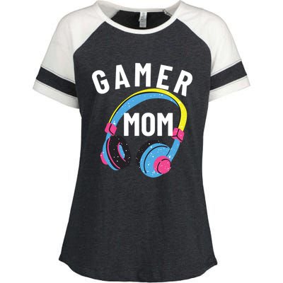 Gamer Mom For Mom Who Loves Gaming And Video Games Christmas Gift Enza Ladies Jersey Colorblock Tee