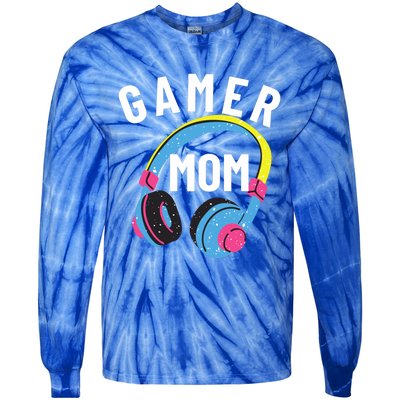 Gamer Mom For Mom Who Loves Gaming And Video Games Christmas Gift Tie-Dye Long Sleeve Shirt