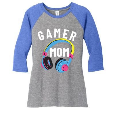 Gamer Mom For Mom Who Loves Gaming And Video Games Christmas Gift Women's Tri-Blend 3/4-Sleeve Raglan Shirt