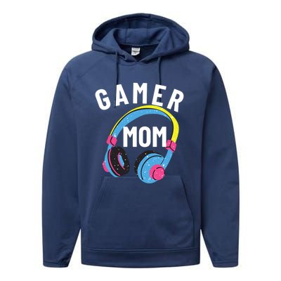 Gamer Mom For Mom Who Loves Gaming And Video Games Christmas Gift Performance Fleece Hoodie