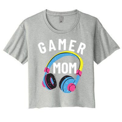 Gamer Mom For Mom Who Loves Gaming And Video Games Christmas Gift Women's Crop Top Tee