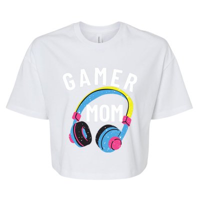 Gamer Mom For Mom Who Loves Gaming And Video Games Christmas Gift Bella+Canvas Jersey Crop Tee