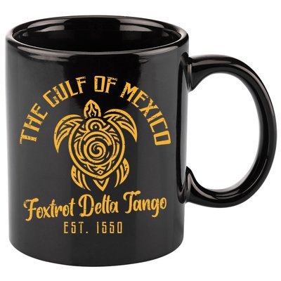 Gulf Mexico Foxtrot Delta Tango Resist Protest Women 11oz C Handle Ceramic Mug