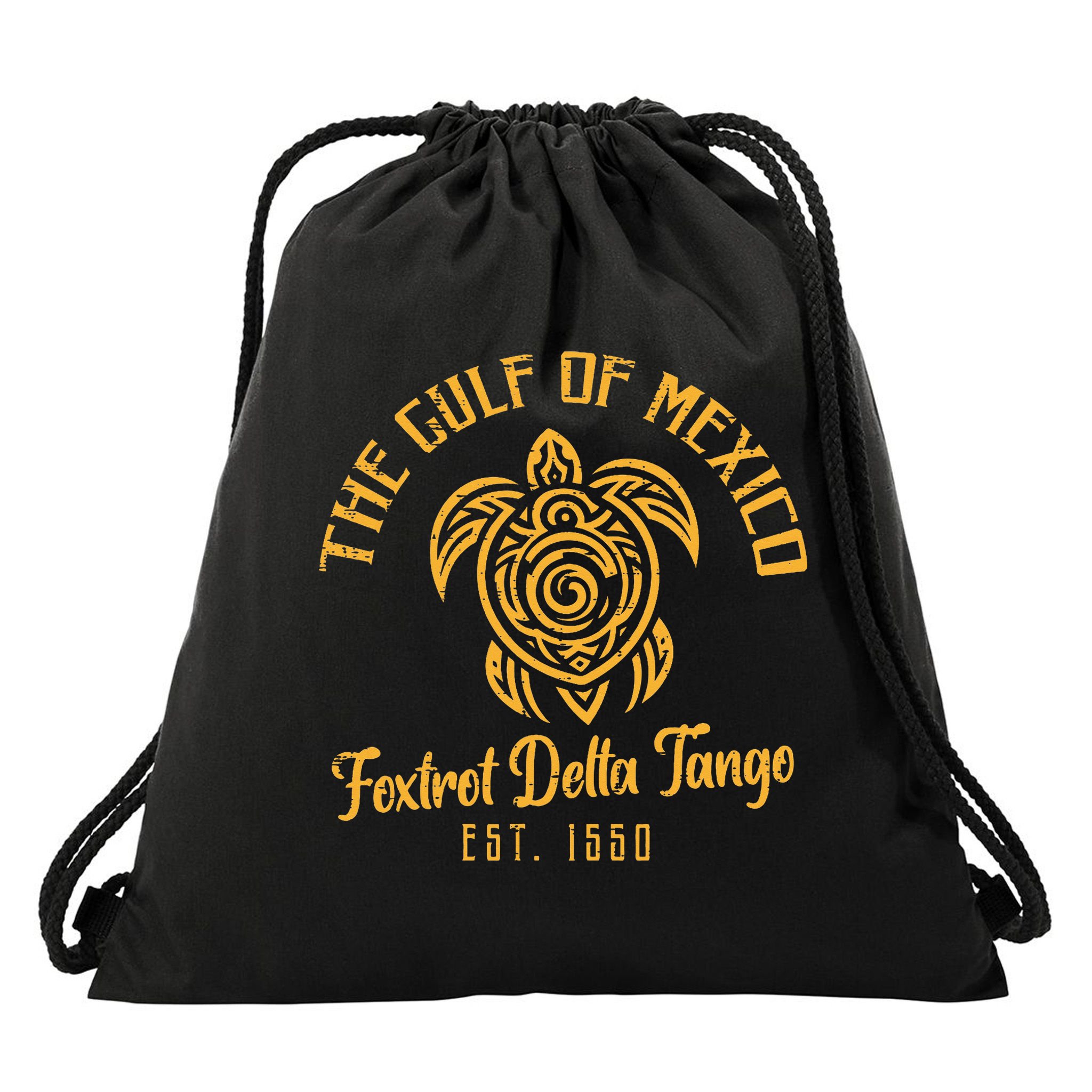 Gulf Mexico Foxtrot Delta Tango Resist Protest Women Drawstring Bag