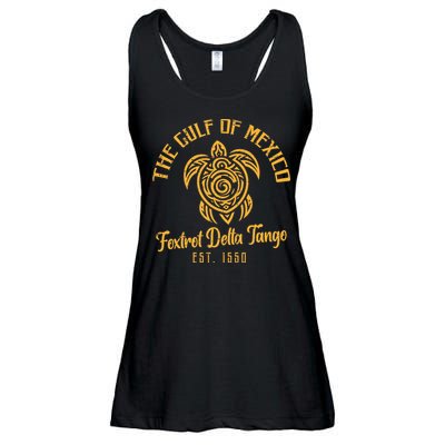 Gulf Mexico Foxtrot Delta Tango Resist Protest Women Ladies Essential Flowy Tank