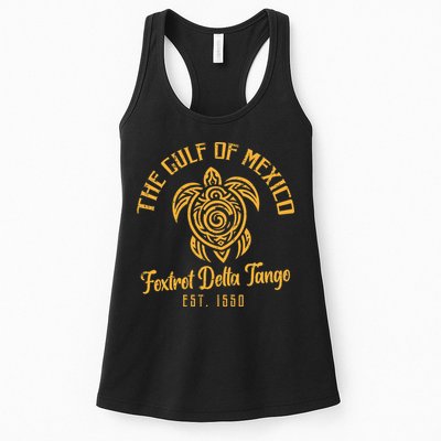 Gulf Mexico Foxtrot Delta Tango Resist Protest Women Womens Tank Top