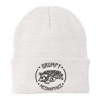 Grumpy Mcsnapface Funny Snapping Turtle Knit Cap Winter Beanie