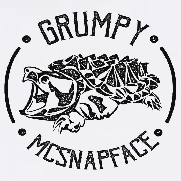 Grumpy Mcsnapface Funny Snapping Turtle Knit Cap Winter Beanie