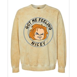 Got Me Feeling Nicey Colorblast Crewneck Sweatshirt