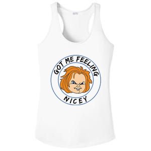 Got Me Feeling Nicey Ladies PosiCharge Competitor Racerback Tank