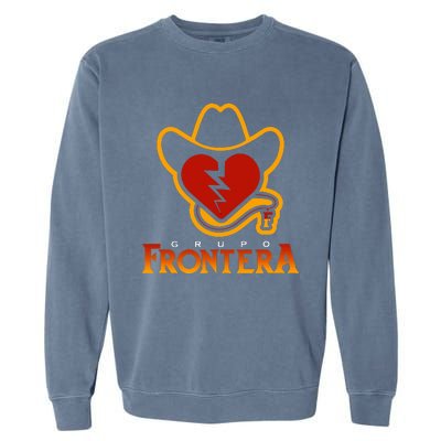 Grupo Mexican Frontera Border Band Music Musica Garment-Dyed Sweatshirt