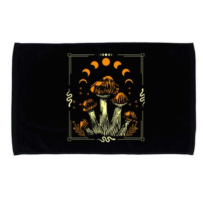 Goblincore Mushroom Foraging Alt Aesthetic Vintage Witchy Microfiber Hand Towel