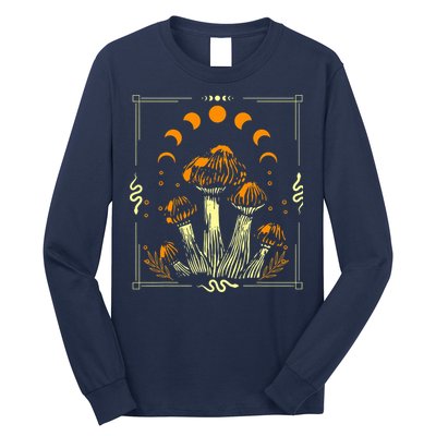 Goblincore Mushroom Foraging Alt Aesthetic Vintage Witchy Long Sleeve Shirt