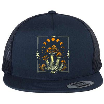 Goblincore Mushroom Foraging Alt Aesthetic Vintage Witchy Flatbill Hat