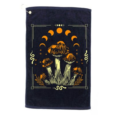 Goblincore Mushroom Foraging Alt Aesthetic Vintage Witchy Golf Towel