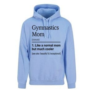 Gymnastics Mom Funny Definition For Gymnast Mom Gymnastic Gift Unisex Surf Hoodie