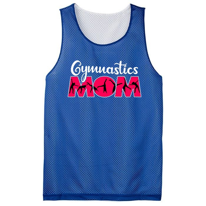 Gymnastics Mom Funny Gymnast Cute Mother's Day Gift Mesh Reversible Basketball Jersey Tank