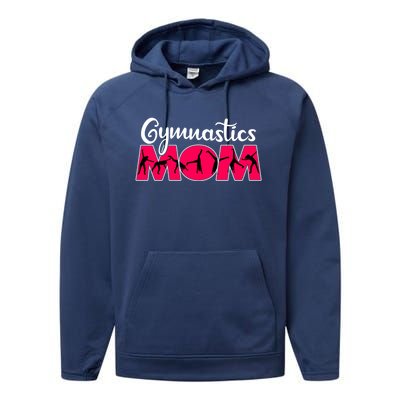 Gymnastics Mom Funny Gymnast Cute Mother's Day Gift Performance Fleece Hoodie