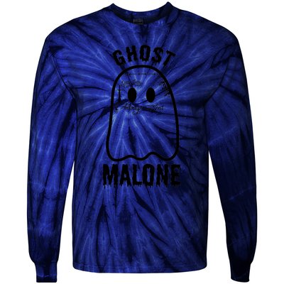 Ghost Malone Funny Stay Away Always Tired Halloween Costume Tie-Dye Long Sleeve Shirt