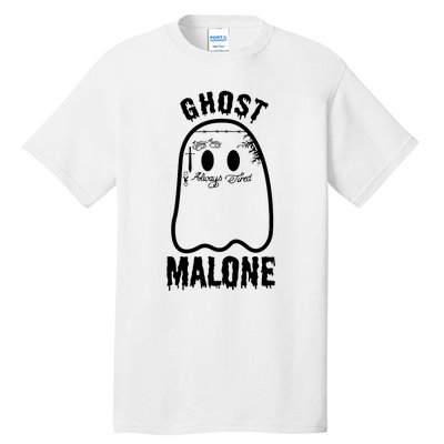 Ghost Malone Funny Stay Away Always Tired Halloween Costume Tall T-Shirt