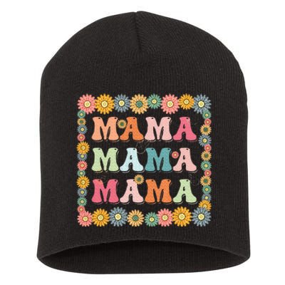 Groovy Mama Family Matching MotherS Day Party Short Acrylic Beanie