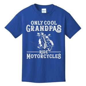 Grandpa Motorcycle Funny Cool Grandpas Ride Motorcycles Funny Gift Kids T-Shirt