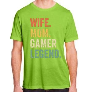 Gamer Mom Funny Wife Mom Video Game Legend Mother's Day Adult ChromaSoft Performance T-Shirt