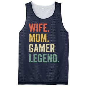 Gamer Mom Funny Wife Mom Video Game Legend Mother's Day Mesh Reversible Basketball Jersey Tank