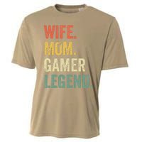 Gamer Mom Funny Wife Mom Video Game Legend Mother's Day Cooling Performance Crew T-Shirt