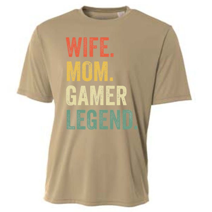 Gamer Mom Funny Wife Mom Video Game Legend Mother's Day Cooling Performance Crew T-Shirt