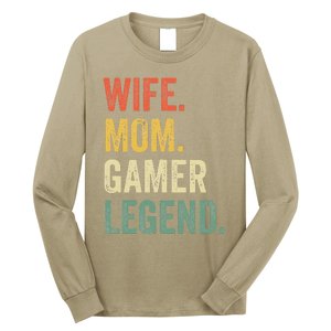 Gamer Mom Funny Wife Mom Video Game Legend Mother's Day Long Sleeve Shirt