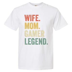 Gamer Mom Funny Wife Mom Video Game Legend Mother's Day Garment-Dyed Heavyweight T-Shirt