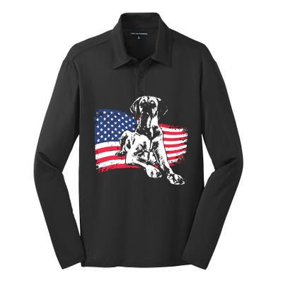 German Mastiff Great Dane Dog Breed Silk Touch Performance Long Sleeve Polo