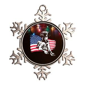 German Mastiff Great Dane Dog Breed Metallic Star Ornament