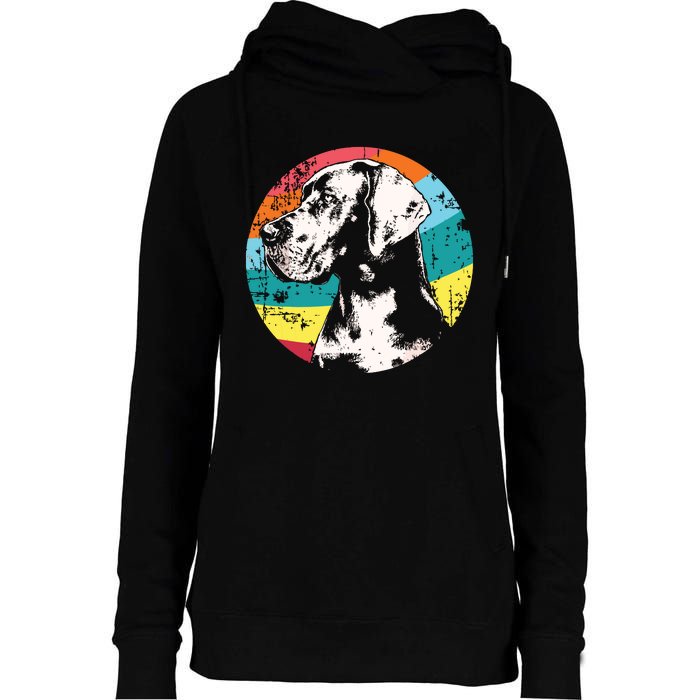 German Mastiff Great Dane Dog Breed Womens Funnel Neck Pullover Hood