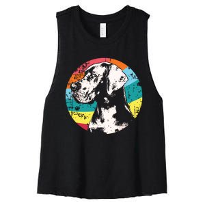 German Mastiff Great Dane Dog Breed Women's Racerback Cropped Tank