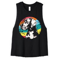 German Mastiff Great Dane Dog Breed Women's Racerback Cropped Tank