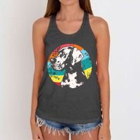 German Mastiff Great Dane Dog Breed Women's Knotted Racerback Tank