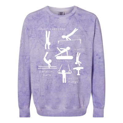 Gipsy Men Gymnastics Events Colorblast Crewneck Sweatshirt