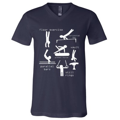 Gipsy Men Gymnastics Events V-Neck T-Shirt