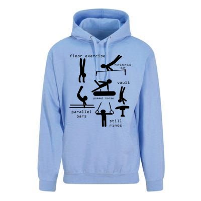 Gipsy Men Gymnastics Events Unisex Surf Hoodie