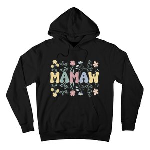 Groovy Mamaw Grandmother Flowers Mamaw Grandma Hoodie