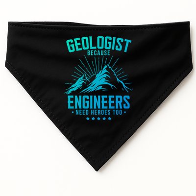 Geology Majors Geologist Because Engineers Need Heroes Too Gift USA-Made Doggie Bandana