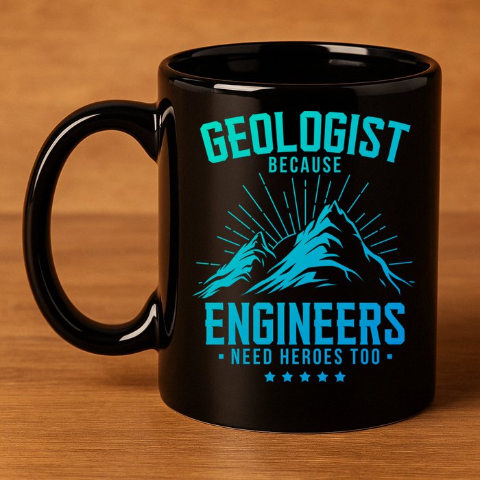 Geology Majors Geologist Because Engineers Need Heroes Too Gift 11oz C Handle Ceramic Mug